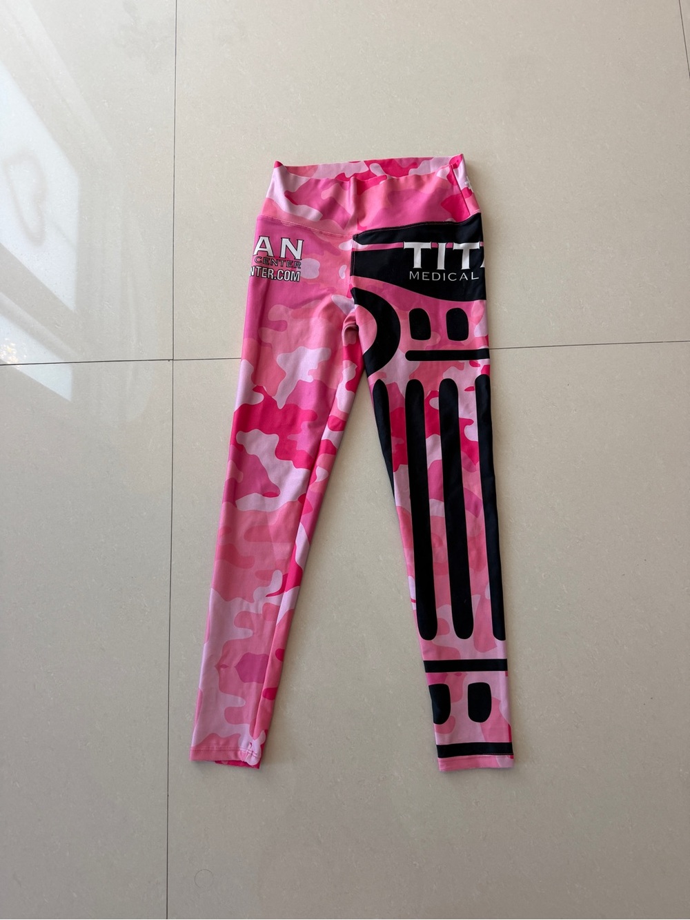Pink Camo Leggings / Spandex Lycra